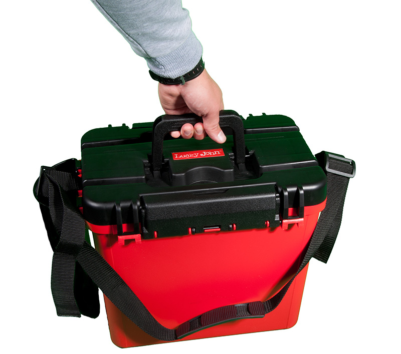 FishBox Large 5 gal SeatBox for Ice Fishing Tackle and Gear