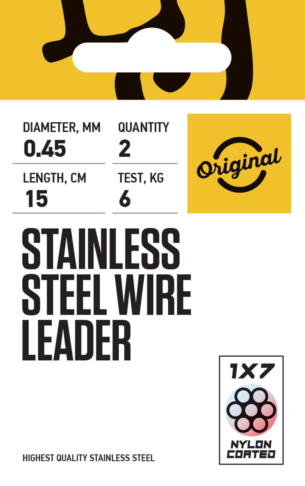 Stainless steel wire leader 1x7 - Lucky John